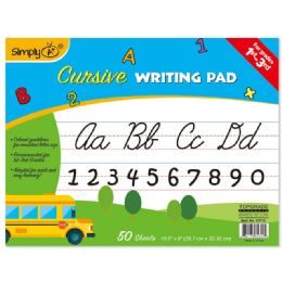 96 Bulk 50 Count Cursive Writing Pad 