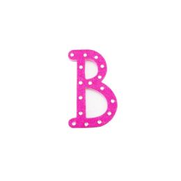 96 Bulk Pink And Silver Trimming Letter B