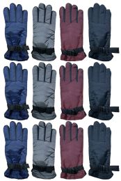 48 Bulk Yacht & Smith Women's Winter Warm Waterproof Ski Gloves, One Size Fits All Bulk Pack