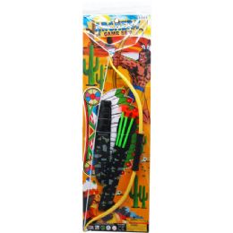 48 Bulk 18.5" Bow & Arrow Play Set In Pegable Poly Bag