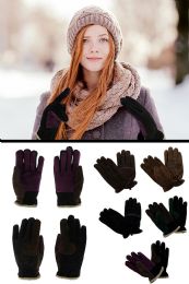 36 Bulk Genuine Leather Gloves In Assorted Colors