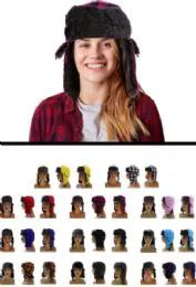 12 Bulk Sizes Vary Plaid Trapper Hat