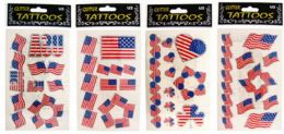 96 Bulk Patriotic Tattoos