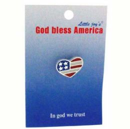 96 Bulk Patriotic Flag Pin