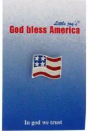 96 Bulk Patriotic Flag Pin 