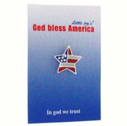 96 Bulk 96 Patriotic Flag Pin 