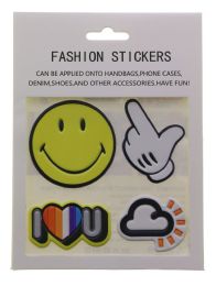 96 Bulk I Heart You Fashion Puff Stickers