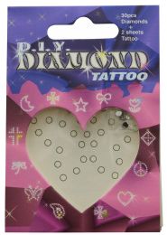 96 Bulk Temporary Crystal Tattoos