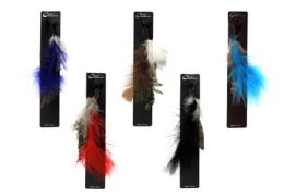 48 Bulk Butterfly Hair Clip With Feathers