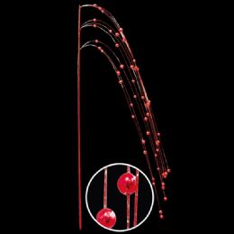 48 Bulk Red Pearl Decoration