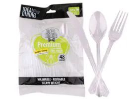 48 Bulk Clear Cutlery 48 Pack