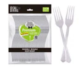 24 Bulk Clear Cutlery 48 Pack