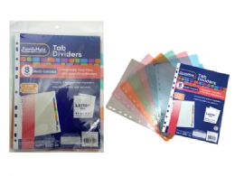 144 Bulk 8 Piece Insertable Tab Dividers