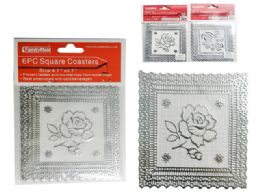 144 Bulk 6 Piece Square Coasters
