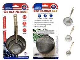 96 Bulk 3 Piece Strainer Set