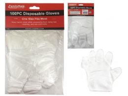96 Bulk GLOVES DISPOSABLE 100-Piece