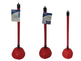 72 Bulk Red Toilet Plunger - 5.5-Inchdia X 18-Inch H