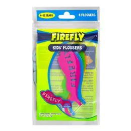 192 Bulk Firefly Kids' Flossers - Pack of 4