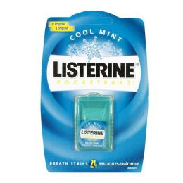 36 Bulk Listerine Cool Mint PocketPaks Breath Strips - Pack of 24