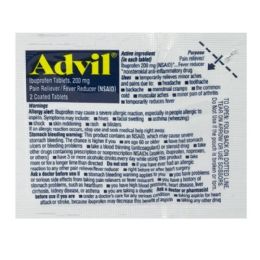 50 Bulk Travel Size Advil Ibuprofen 2-pack