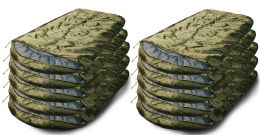 10 Bulk Yacht And Smith Polyester Sleeping Bag In Olive Green 72" X 30" Inches