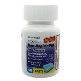 24 Bulk Careall Acetaminophen Pm Caplets 500mg