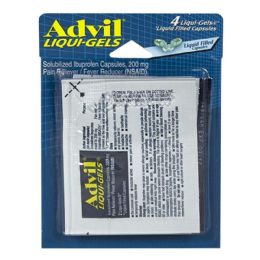 6 Bulk Travel Size Advil Ibuprofen - Card
