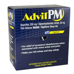 50 Bulk Travel Size Advil PM 2-Pack