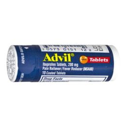 24 Bulk Travel Size Advil Ibuprofen - Vial