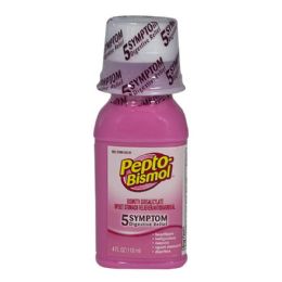 24 Bulk Travel Size Upset Stomach Reliver Liquid 4 Oz.