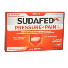 24 Bulk Travel Size Sinus Pressure Pain Box Of 24