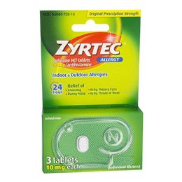 24 Bulk Travel Size Allergy Relief Box Of 3