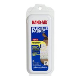 72 Bulk Johnson & Johnson Flexible Fabric BandAids  Pack of 8