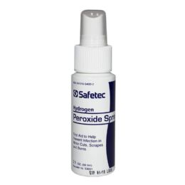 18 Bulk Travel Size Safetec Hydrogen Peroxide Spray 2 oz.