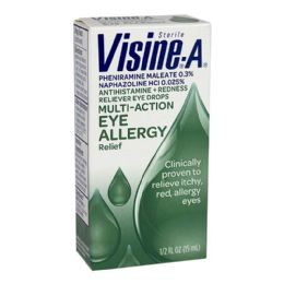 24 Bulk Travel Size Allergy Relief Eye Drops - 0.5 Oz.