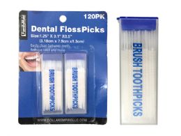 144 Bulk 120 Pieces Dental Floss Picks