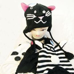 36 Bulk Animal Cat Knit Hat