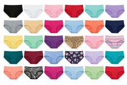 72 Bulk Yacht & Smith Womens Cotton Lycra Underwear, Panty Briefs, 95% Cotton Soft Assorted Colors Assorted Sizes S-2x