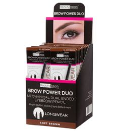 48 Bulk Beauty Treat Brow Power Duo Soft Brown