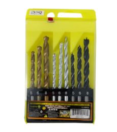 36 Bulk 9 Piece Drill Set Metal Drywall Wood