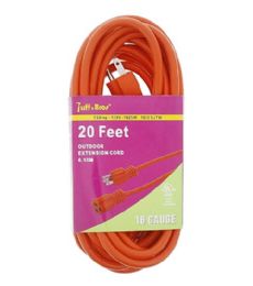 6 Bulk 20 Foot Mid Duty Extension Cord