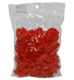 24 Bulk Plastic Decor Color Red 400 Gram