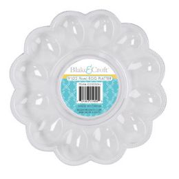 72 Bulk Egg Serving Plate 9in 12 Wells Clear Plastic W/kitchen Label