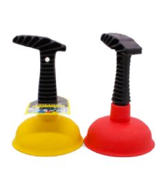 72 Bulk Plastic Sink Plunger Assorted Colors