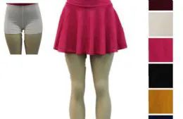 48 Bulk Women Tennis Skirts Inner Shorts Elastic