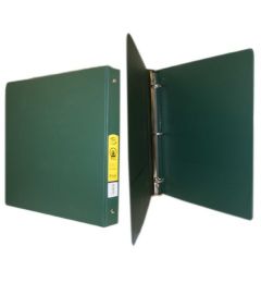 12 Bulk 1 Inch Green 3 Ring Binder