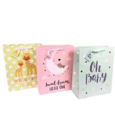 192 Bulk Baby Medium 10x8x4in Premium Gift Bag