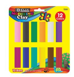 24 Bulk 8.11 Oz (230g) 12 Color Modeling Clay Bar