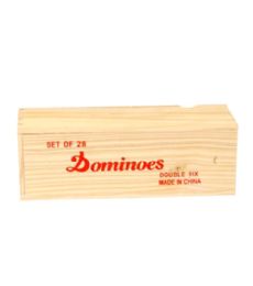 24 Bulk Dominos In Wooden Box