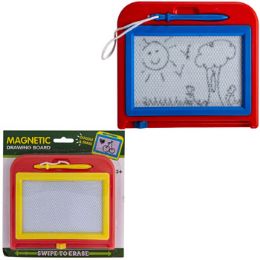 24 Bulk Magnetic Drawing Board Doodle Erase 6.25 X 5.75in 2ast Color Blister Age 3+